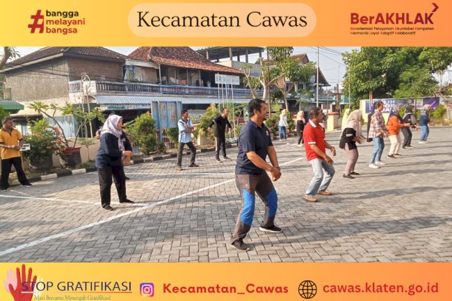 Dalam badan yang sehat, terdapat jiwa yang kuat ! JUMAT SEHAT Senam Pagi dan Pemeriksaan Kesehatan