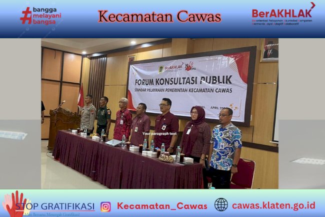 Forum Konsultasi Publik Standar Pelayanan