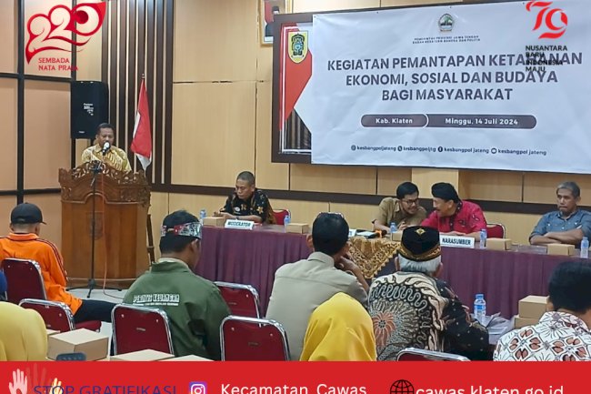 Pemantapan Ketahanan Ekomomi,Sosisl Budaya bagi Masyarakat