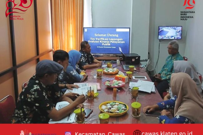 Selamat Datang Tim Verifikasi Lapangan Evaluasi Kinerja Pelayanan Publik