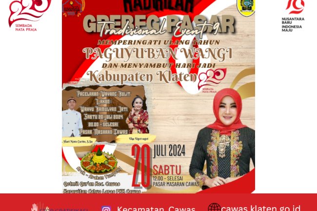 Catat tanggalnya! Grebek Pasar Masaran Cawas
