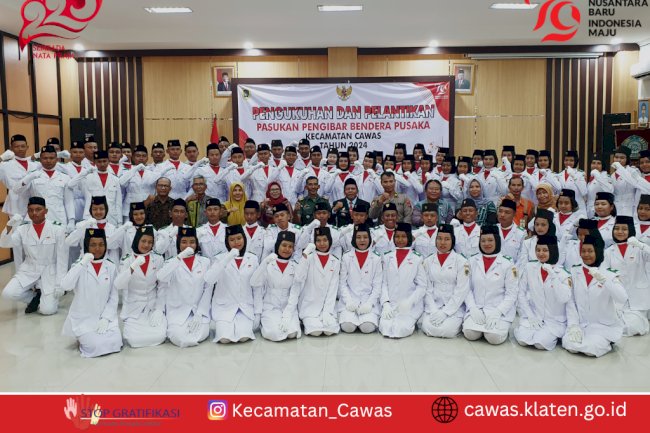 Pengukuhan dan Pelantikan PASKIBRAKA Kecamatan Cawas