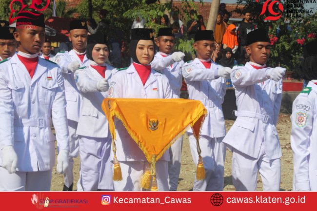 Upacara Pengibaran Bendera  HUT RI Ke 79 Tahun 2024