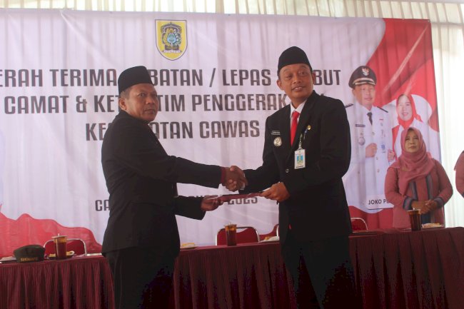 Serah Terima Jabatan Camat Cawas: Drs. Moh Prihadi, M.Si Kepada Joko Purwanto, SH.MH