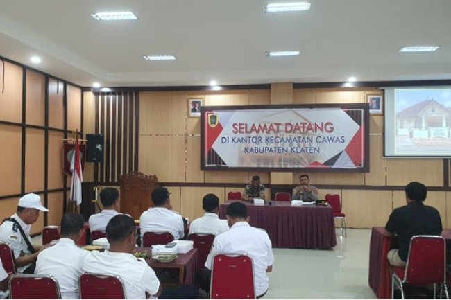 Rapat koordinasi antisipasi aksi begal dan klitih di wilayah Kecamatan Cawas