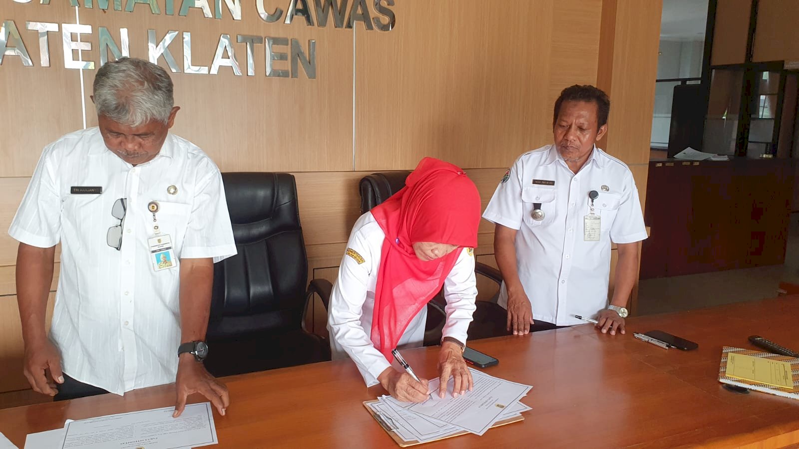 Penandatanganan Pakta Integritas - Kecamatan Cawas