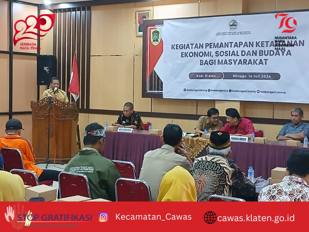 Pemantapan Ketahanan Ekomomi,Sosisl Budaya bagi Masyarakat