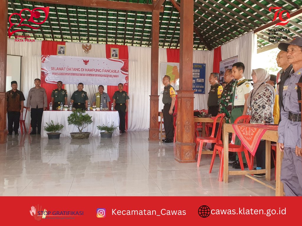 Kegiatan Penilaian Kampung Pancasila Desa Burikan