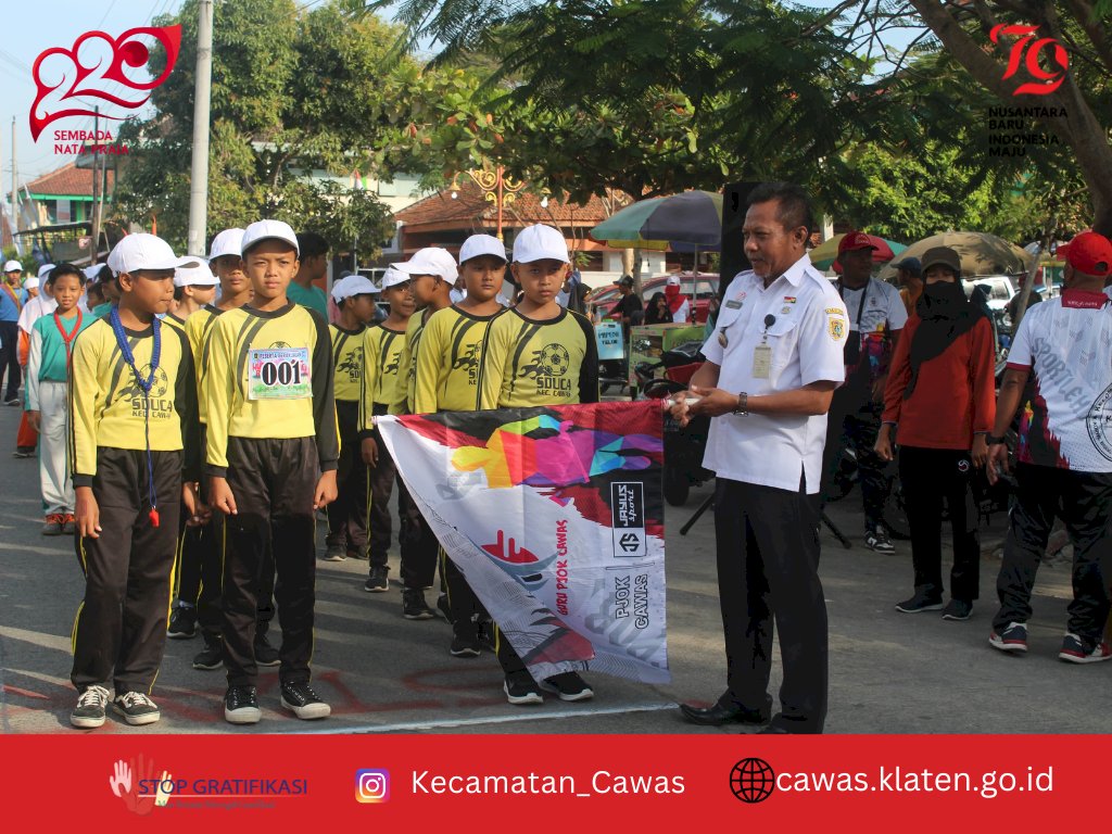 Lomba Gerak jalan antar SD se Kecamatan Cawas