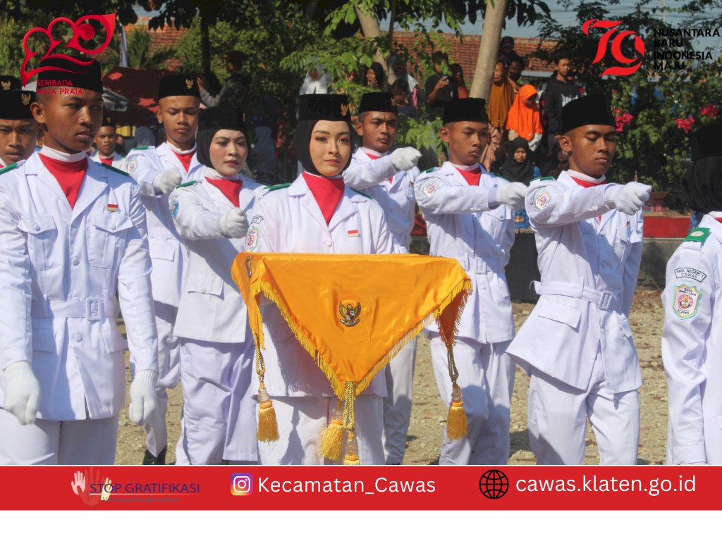 Upacara Pengibaran Bendera  HUT RI Ke 79 Tahun 2024