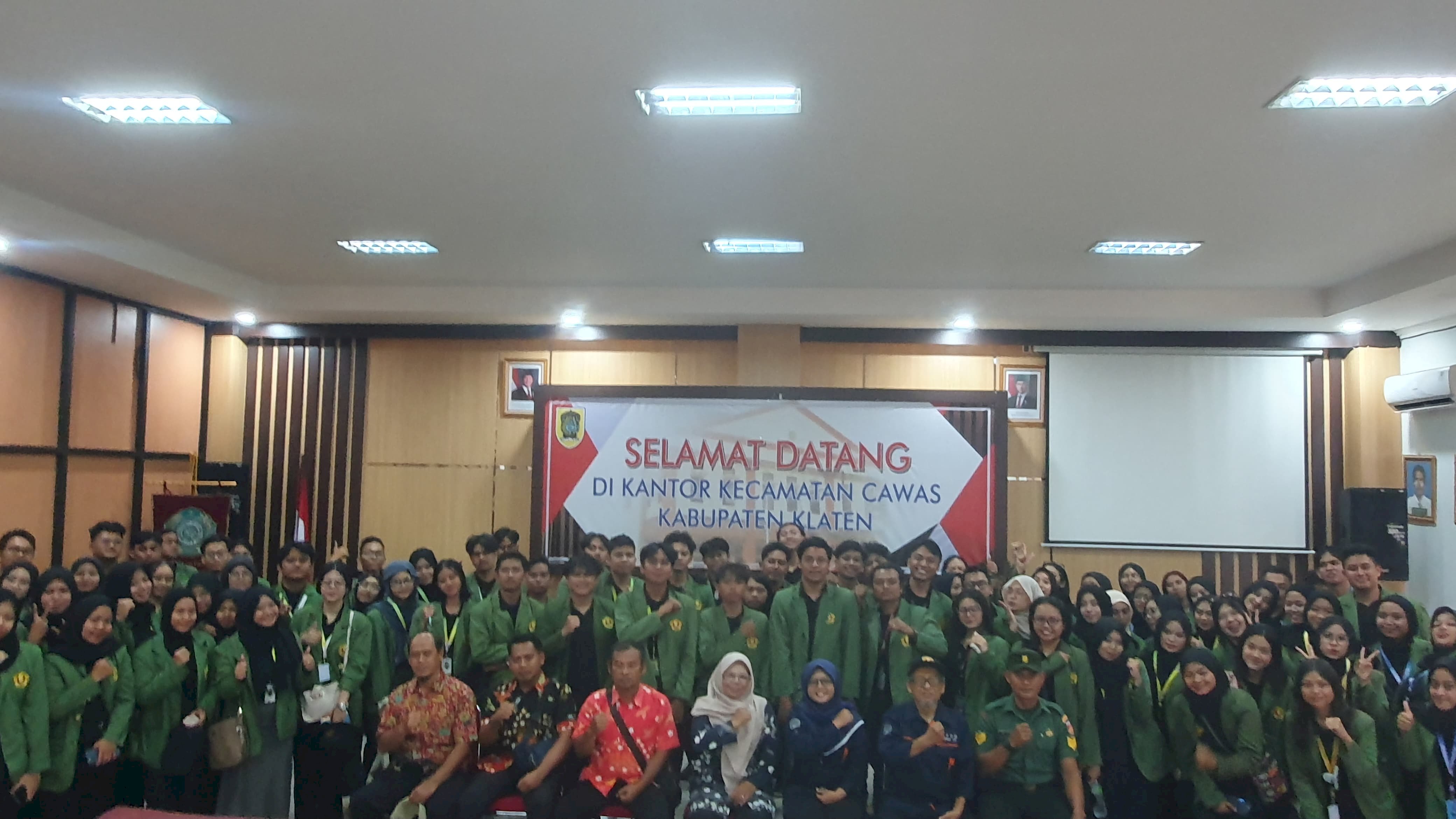 Penyambutan Mahasiswa KKN UPN Veteran Yogyakarta di Kecamatan Cawas