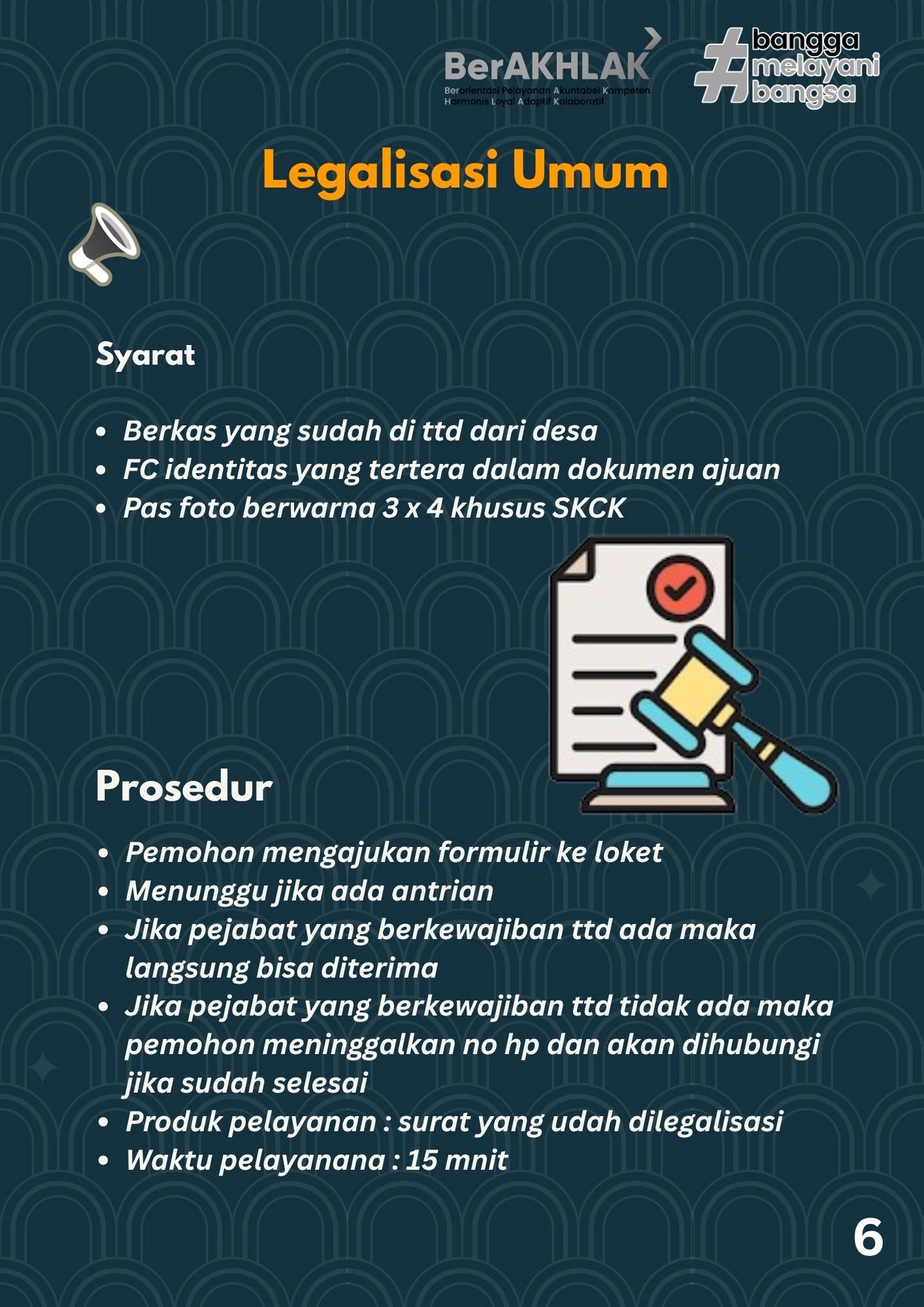 Standar Pelayanan Kecamatan Cawas