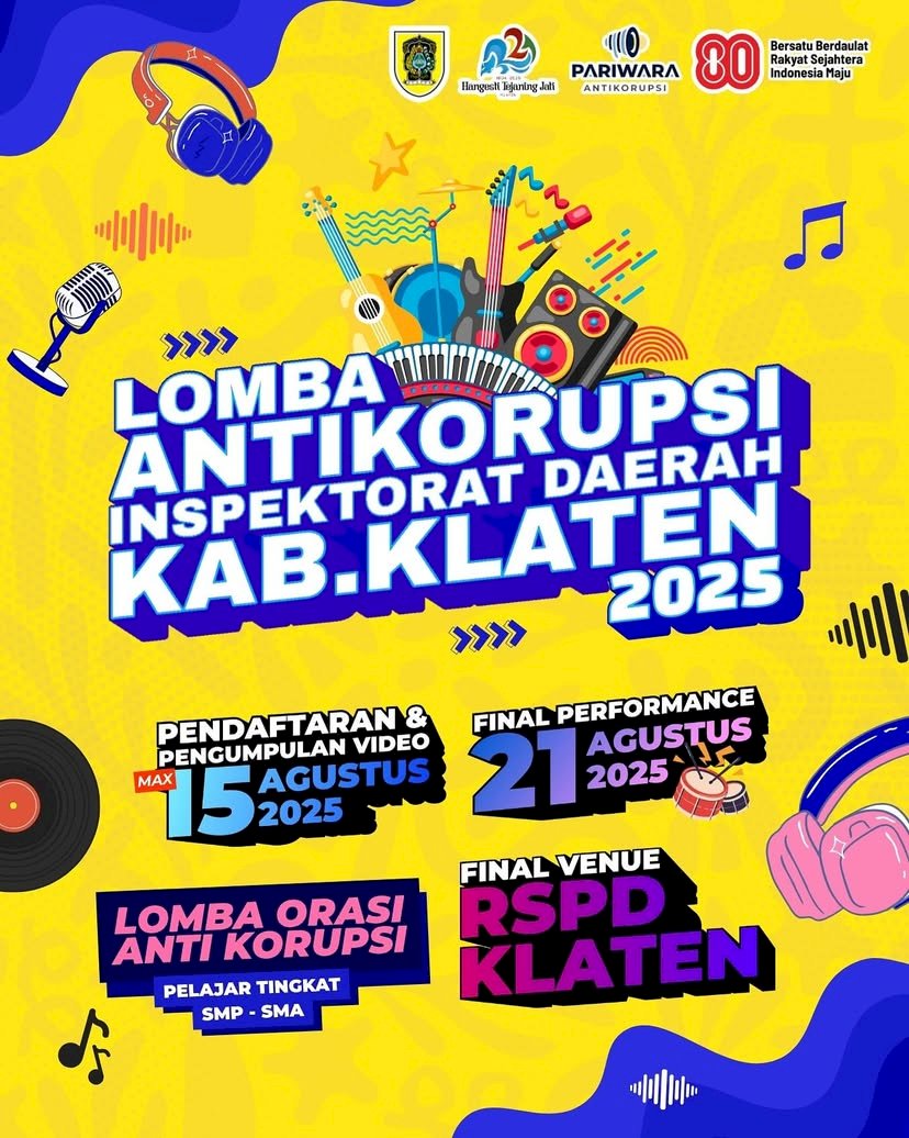 AYO, Ikuti Lomba ANTI KORUPSI dari Inspektorat Kab Klaten