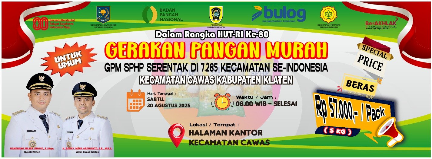 Gerakan Pangan Murah di Kecamatan Cawas