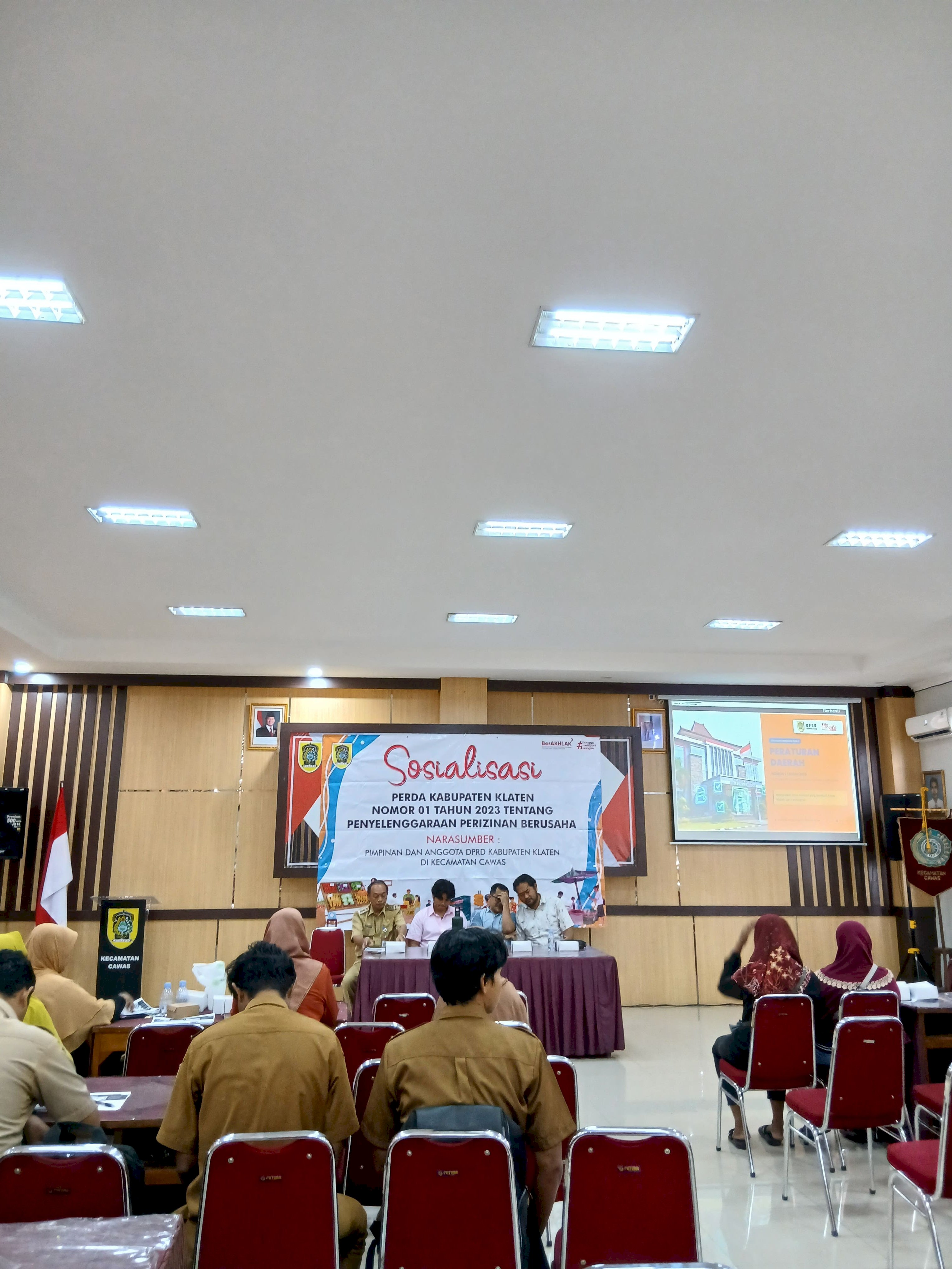 SOSIALISASI PERDA KABUPATEN KLATEN NOMOR 01 TAHUN 2023 TENTANG PENYELENGGARAAN  PERIZINAN BERUSAHA