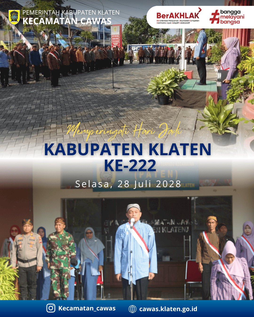 SELAMAT HARI JADI KABUPATEN KLATEN KE-222